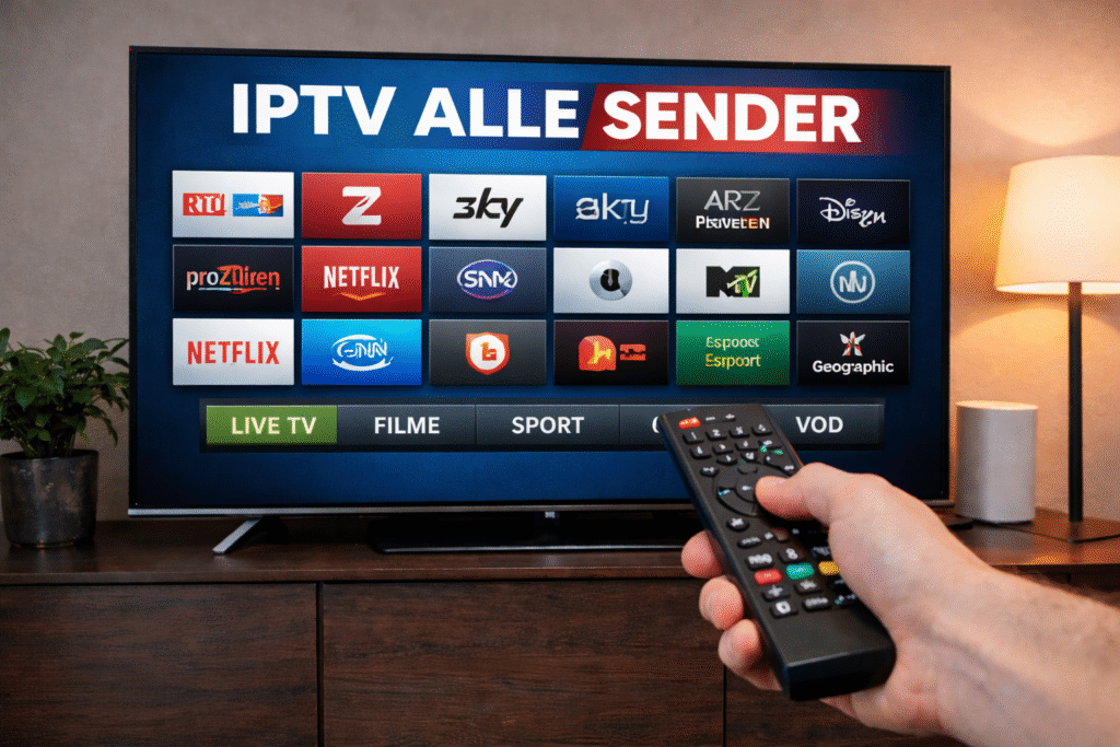 iptv alle sender auf einem smart tv